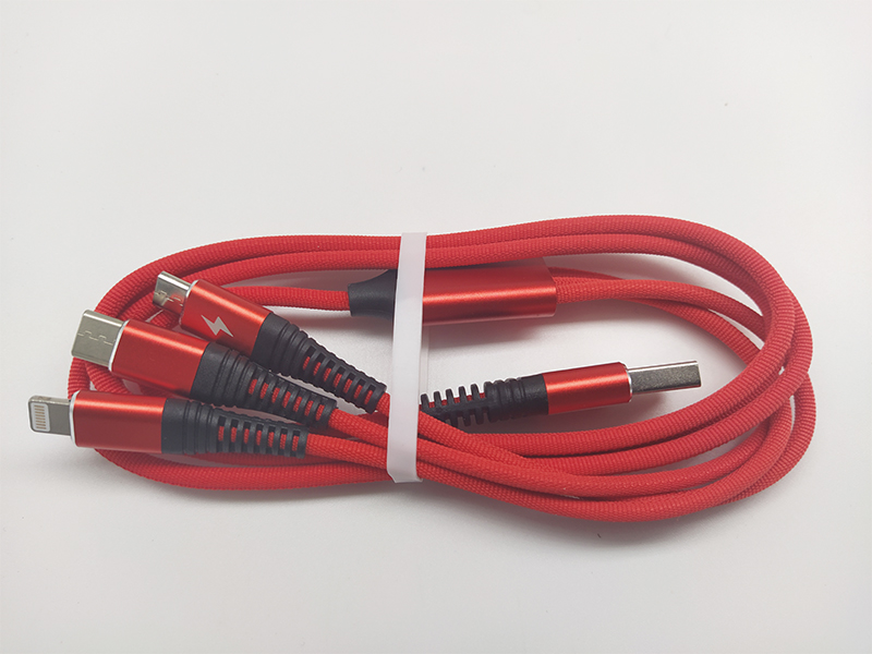 充電數據線，聯鑫德誠一拖三數據線，配備安卓/蘋果/Type-C接口