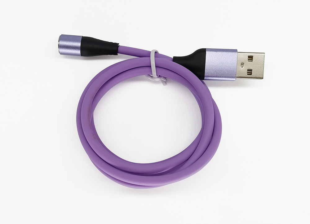 液態(tài)硅膠7Pin磁吸數(shù)據線，可傳輸數(shù)據帶LED燈